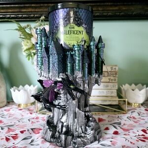 BBW Disney Villains Maleficent Dragon Castle Candle &  Holder